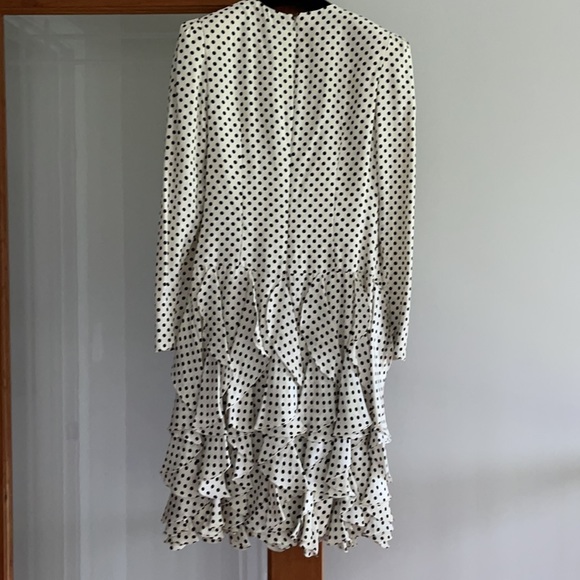 Carolina Herrera polka dot 100% silk dress - Picture 8 of 14